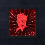 Salon de coiffure signe de coiffeur éclairé œuvre LED miroir infini néon lumière optique Illusion lampe Tunnel salon de coiffure cadeau de coiffeur