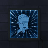 Salon de coiffure signe de coiffeur éclairé œuvre LED miroir infini néon lumière optique Illusion lampe Tunnel salon de coiffure cadeau de coiffeur