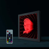 Salon de coiffure signe de coiffeur éclairé œuvre LED miroir infini néon lumière optique Illusion lampe Tunnel salon de coiffure cadeau de coiffeur