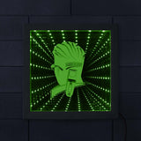 Salon de coiffure signe de coiffeur éclairé œuvre LED miroir infini néon lumière optique Illusion lampe Tunnel salon de coiffure cadeau de coiffeur