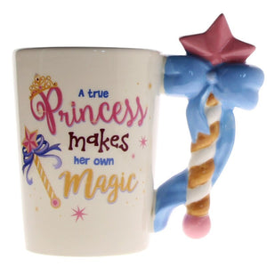 1 pièce baguette magique poignée tasse en céramique tasse à café tasse à thé pour elle une vraie princesse fait sa propre fée magique princesse citation tasse