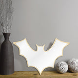 Miroir mural en forme de chauve-souris Halloween décor à la maison suspendu miroir acrylique chauve-souris avec dessus de Table en bois ou miroir de maquillage mural