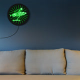 Né pour être squelette Surfer personnalisé LED personnalisé néon signe crâne avec planche de surf éclairé affichage signe Mancave Deocr Surfer cadeau