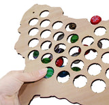 Casquette de bière africaine carte en bois artisanat bouchon de bière piège affichage Art afrique casquette de bière Hoder casquettes collectionneurs cadeau décor à la maison accessoires