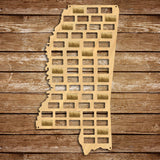 Le Magnolia état Mississippi état vin liège carte Mississippi bois liège affichage Collection bois artisanat carte accueil Bar mur décor