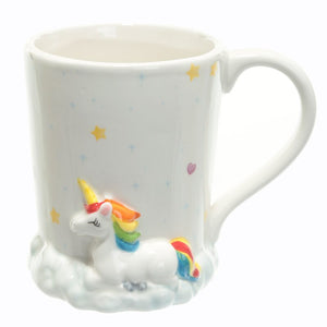 1 pièce mignon original arc-en-ciel nuages licorne tasse je ne crois pas aux humains tasse à café magique cheval volant thé lait tasses et tasses