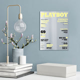 Playboy Magazine couverture mur miroir Magazine couverture nouveauté Slick modèles imitant réflecteur Supermodel maquillage miroir décor