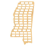 Le Magnolia état Mississippi état vin liège carte Mississippi bois liège affichage Collection bois artisanat carte accueil Bar mur décor