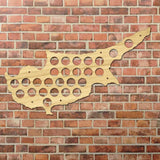 Chypre bière casquette carte en bois artisanat bière casquette affichage mur Art bois bière amant casquette collectionneurs cadeau boire Up bière casquette piège cintre