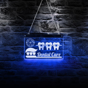 Dentiste soins dentaires LED enseigne néon hygiéniste dentaire bureau chambre salon éclairage décoration acrylique panneau dent fête signe