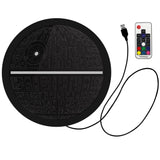 Étoile de la mort 3D Illusion d'optique LED enseigne au néon tableau fictif Mobile Station spatiale LED illuminé affichage veilleuse chambre décor