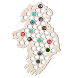 Personnalisé irlande bière casquette carte signe irlandais en bois suspendus carte meilleurs hommes cadeaux irlande bière casquette titulaire bière casquette affichage panneau