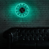 Carlin vie horloge murale dessin animé carlins LED néon signe éclairé acrylique horloge murale grand carlin amant cadeau Cool salon décor intérieur