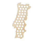 Cartes artisanales en bois du Portugal casquettes de bière cartes murales décoratives carte maison Bar buveurs de bière accessoires de décoration de la maison