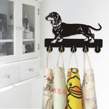 1 pièce teckel chien mur porte mur crochet cintre animaux sac à main manteau salle de bains cuisine toilette rétro titulaire cadeau pour chien amoureux