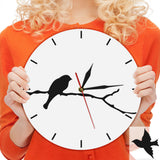 Oiseau volant abstrait Art mural 3D horloge murale oiseau volé décoratif drôle horloge murale oiseau sur la branche moderne décoration de la maison