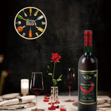 Heure du vin heure du vin heure de l'alcool horloge murale homme Cave Pub Bar décor mural Restaurant buveur de vin alcool cadeaux Cave Art