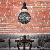 Café infusé frais profiter d'une tasse d'horloge murale café cuisine horloge murale café café Bar décor mural cadeau pour les accros au café