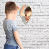 Miroir mural mignon extraterrestre ET extraterrestre E.T. Science galaxie planète pépinière enfant chambre décor acrylique miroir avec dos en bois