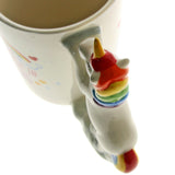 1 pièce je ne crois pas les humains 3D licorne tasses thé lait café tasses et tasses Drinkware mignon original arc-en-ciel licorne cheval tasses