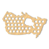 Canada bière casquette carte Pub Bar en bois mur signe bière bouteille bouchon présentoir patriotique Canada carte homme Cave bière amoureux cadeau