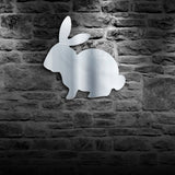 Miroir mural décoratif de lapin de chambre de bébé moderne miroir de maquillage d'animal de bois avec des lumières de LED miroir acrylique illuminé par lapin