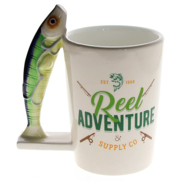 1 pièce rivière nouveauté Sardines poisson tasse Fisher homme tasse tasse à café tasse en céramique décor côtier bord de mer cadeau pour les meilleurs amis