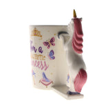 1 pièce I am the Majestic princesse Mug en céramique tasse à café tasse à thé tasse magique rose licorne tasse princesse insolite idées cadeaux