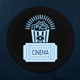 Film sur le thème LED panneau suspendu personnalisé LED personnalisé néon signe film Thater enseigne open LED pour les entreprises affiche éclairage décor