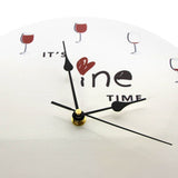 C'est l'heure du vin horloge murale alcool vin verre décoratif rouge vin horloge montre liqueur montre Restaurant vin buveur amant cadeau