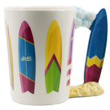 1 pièce planche de Surf 3D poignée de planche de Surf Mug Surf tasse thème de planche de Surf cadeau personnalisé tasse de motivation