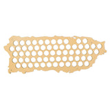 Casquette de bière murale carte de porto Rico carte en bois panneau d'affichage artisanat en bois pour casquette collecteur buveur de bière porto Rico Art carte