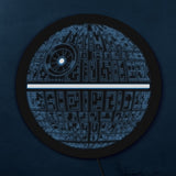 Étoile de la mort 3D Illusion d'optique LED enseigne au néon tableau fictif Mobile Station spatiale LED illuminé affichage veilleuse chambre décor