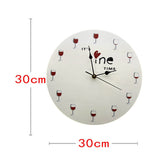 C'est l'heure du vin horloge murale alcool vin verre décoratif rouge vin horloge montre liqueur montre Restaurant vin buveur amant cadeau