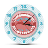 Personnalisé votre nom dentiste horloge murale personnalisé dentiste nom hygiéniste signe dents horloge murale clinique dentaire dentisterie décoration murale