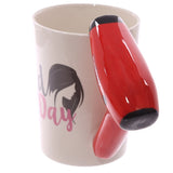 Livraison gratuite 1 pièce sèche-cheveux tasse en céramique dames outil sèche-cheveux tasse personnalisé coiffeur cadeau pour cosmétologue Salon propre