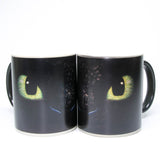 Tasse de couleur changeante de chaleur comment former votre tasse de Dragon fureur de nuit tasse de café sans dents tasse de thé transformante sensible à la chaleur