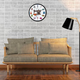 Quilting temps couturière artisanat salle Art mural horloge montre coudre accessoires Machine à coudre cadre en métal horloge murale cadeau pour elle