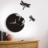 Libellules horloge murale animaux abstraits 3D libellules suspendus Art mural libellules envolées Nature décor à la maison cadeau de demoiselle d'honneur