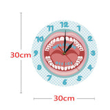 Personnalisé votre nom dentiste horloge murale personnalisé dentiste nom hygiéniste signe dents horloge murale clinique dentaire dentisterie décoration murale