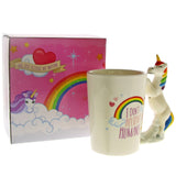 1 pièce je ne crois pas les humains 3D licorne tasses thé lait café tasses et tasses Drinkware mignon original arc-en-ciel licorne cheval tasses