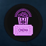 Film sur le thème LED panneau suspendu personnalisé LED personnalisé néon signe film Thater enseigne open LED pour les entreprises affiche éclairage décor