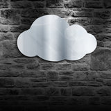 Miroir mural nuageux météo Art moderne décor à la maison suspendu nuage décoratif miroir nuage Silhouette acrylique miroir avec lumière LED