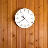 Sexy érotique moderne nouveauté horloge murale 12 Positions de sexe décoratif mur montre Kama Sutra adulte mur Art drôle sexe cadeau pour Couple