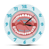 Personnalisé votre nom dentiste horloge murale personnalisé dentiste nom hygiéniste signe dents horloge murale clinique dentaire dentisterie décoration murale