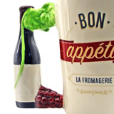 1 pièce bouteille de vin en forme de poignée en céramique tasse à café partie boisson bière tasse Bon appétit bureau maison boire tasse