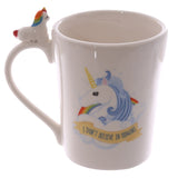 1 pièce magique cheval tasse je ne crois pas aux humains bureau café lait tasse 3D original arc-en-ciel licorne tasse pour enfant