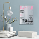 Bazaar Magazine couverture Front Page miroir homme de l'année Supermodel mimant réflecteur fille chambre pendaison mur miroir décor à la maison