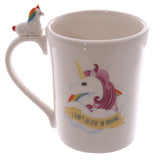 1 pièce magique cheval tasse je ne crois pas aux humains bureau café lait tasse 3D original arc-en-ciel licorne tasse pour enfant