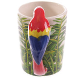 1 pièce drôle tasse perroquet céramique tasse à café créative Drinkware mignon 3D Animal forme café thé lait tasse cadeaux